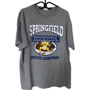 Vintage ‘The Simpson’ Springfield Athletic Department Grey T-Shirt From …
